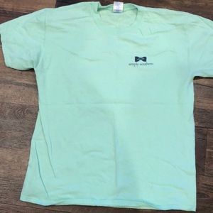 Aqua colored simply southern T-shirt
